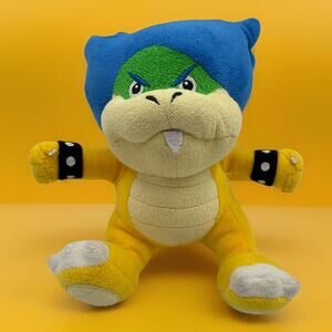 Larry Koopa Super Mario Bros Plush Toy  6“ No Wand
